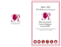 2016&mdash;2017 PTA Reflections Program