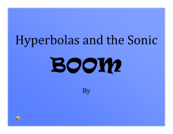 Hyperbolas and the Sonic Boom--KF