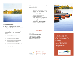 Septic Maintenance Brochure