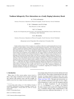 Nonlinear Infragravity&ndash;Wave Interactions on a Gently Sloping
