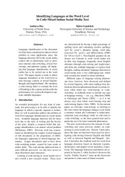 Identifying Languages at the Word Level in Code