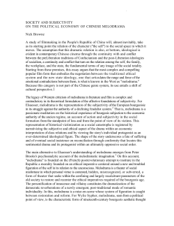 SOCIETY AND SUBJECTIVITY ON THE POLITICAL ECONOMY OF