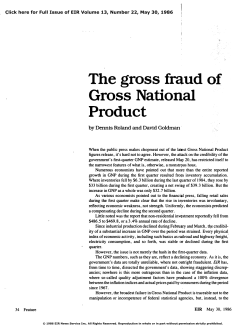 The Gross Fraud of Gross National Product
