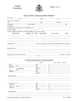 Sons of the American Revolution