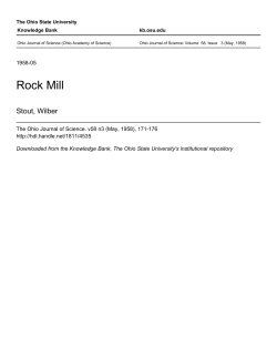 Rock Mill - Knowledge Bank - The Ohio State University
