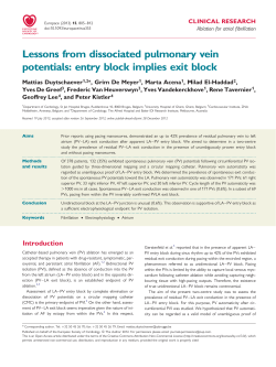 Lessons from dissociated pulmonary vein potentials: entry block