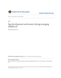 Ego development and anxiety during emerging adulthood