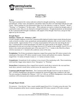Drought Report