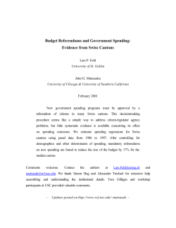 budget referendums and government spending: evidence