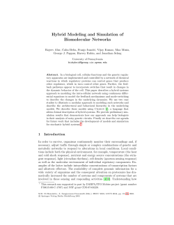 Hybrid Modeling and Simulation of Biomolecular