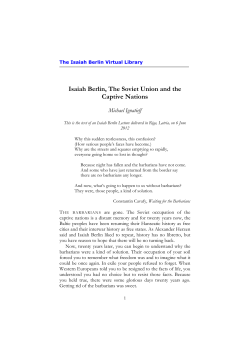 Isaiah Berlin, The Soviet Union and the Captive Nations