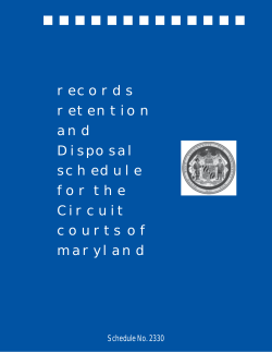 Circuit Court Records Retention and Disposal
