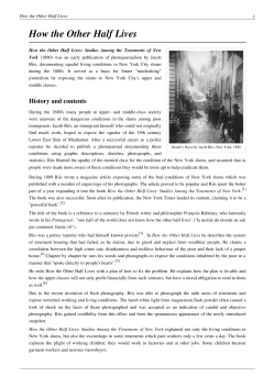 How the Other Half Lives