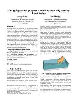 Designing a multi-purpose capacitive proximity sensing input device