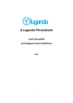 A Luganda Phrasebook