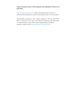 The in vitro and in vivo effects of constitutive light expression on the