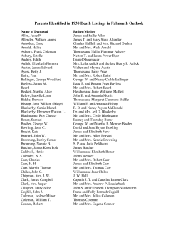 1930 Outlook Parents