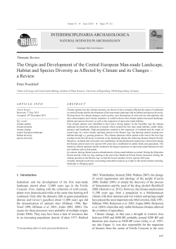 The Origin and Development of the Central European Man
