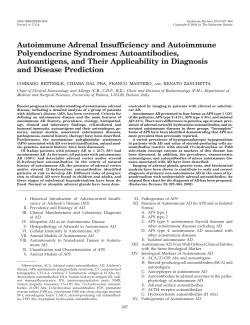 Autoimmune Adrenal Insufficiency and
