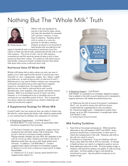 Nothing But The &ldquo;Whole Milk&rdquo; Truth