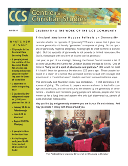 I wonder what is the opposite of &ldquo;generosity&rdquo;? There`s a sense that it