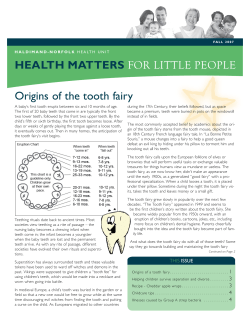 Origins of the tooth fairy - Haldimand