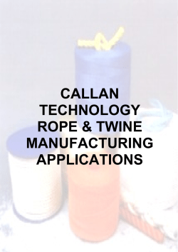 Rope/Twine manufacturing
