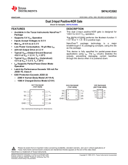 Dual 2-Input Positive-NOR Gate, SN74LVC2G02 (Rev. M)