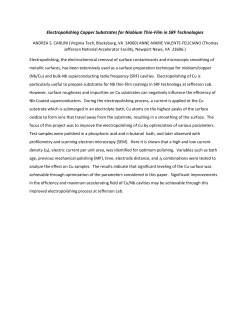 Electropolishing Copper Substrates for Niobium Thin