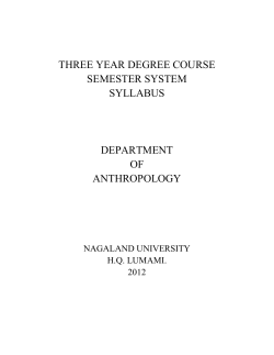 three year degree course semester system syllabus department of