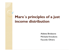 Marx&acute;s principles of a just s principles of a just income distribution