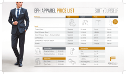 EPH APPAREL PRICE LIST SUIT YOURSELF