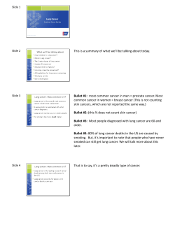 Lung cancer - American Cancer Society