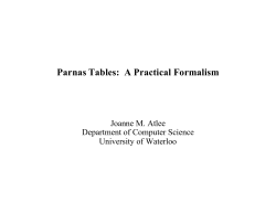 Parnas Tables: A Practical Formalism