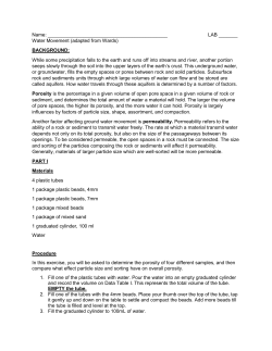 LAB ______ Water Movement (adapted from Wards)