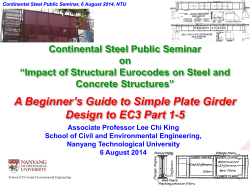 A Beginner`s Guide to Simple Plate Girder Design to EC3 Part 1-5