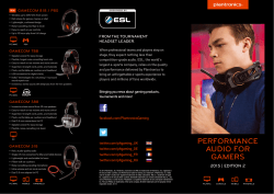 performance audio for gamers