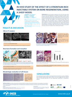 Micro-‐CT analysis New bone forma on and resorp on Morphologic