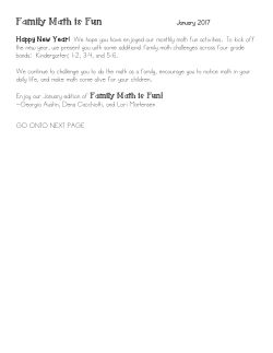 Family Math is Fun