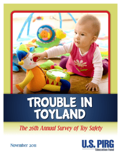 The 26th Annual Survey of Toy Safety