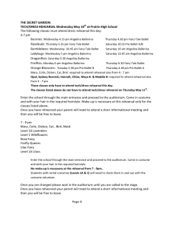 Secret Garden Performance Info&hellip;