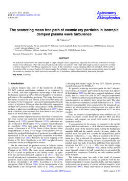 The scattering mean free path of cosmic ray particles in isotropic