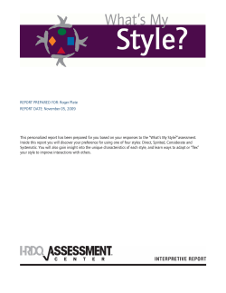 to view a sample report from this online assessment.