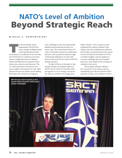 NATO`s Level of Ambition: Beyond Strategic Reach