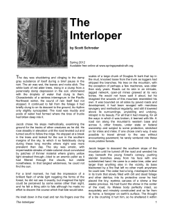 The Interloper - spring speaks truth
