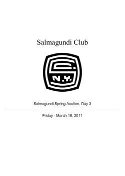 PDF - Salmagundi Club