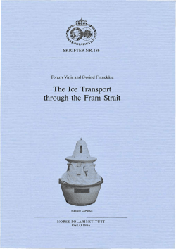 The lee Transport through the Fram Strait