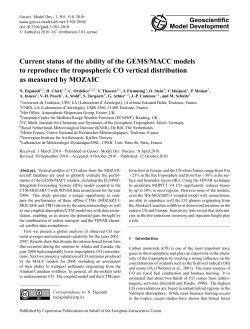 Current status of the ability of the GEMS/MACC models to reproduce