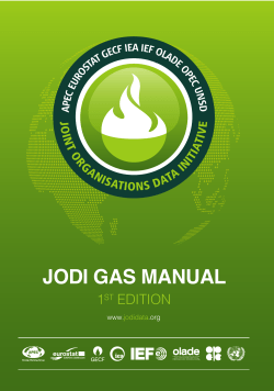 jodi gas manual - Joint Organisations Data Initiative