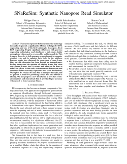 SNaReSim: Synthetic Nanopore Read Simulator